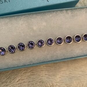 Elegant Swarovski Purple Bracelet